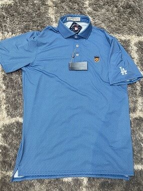 Bel air dodgers patch brand new polo